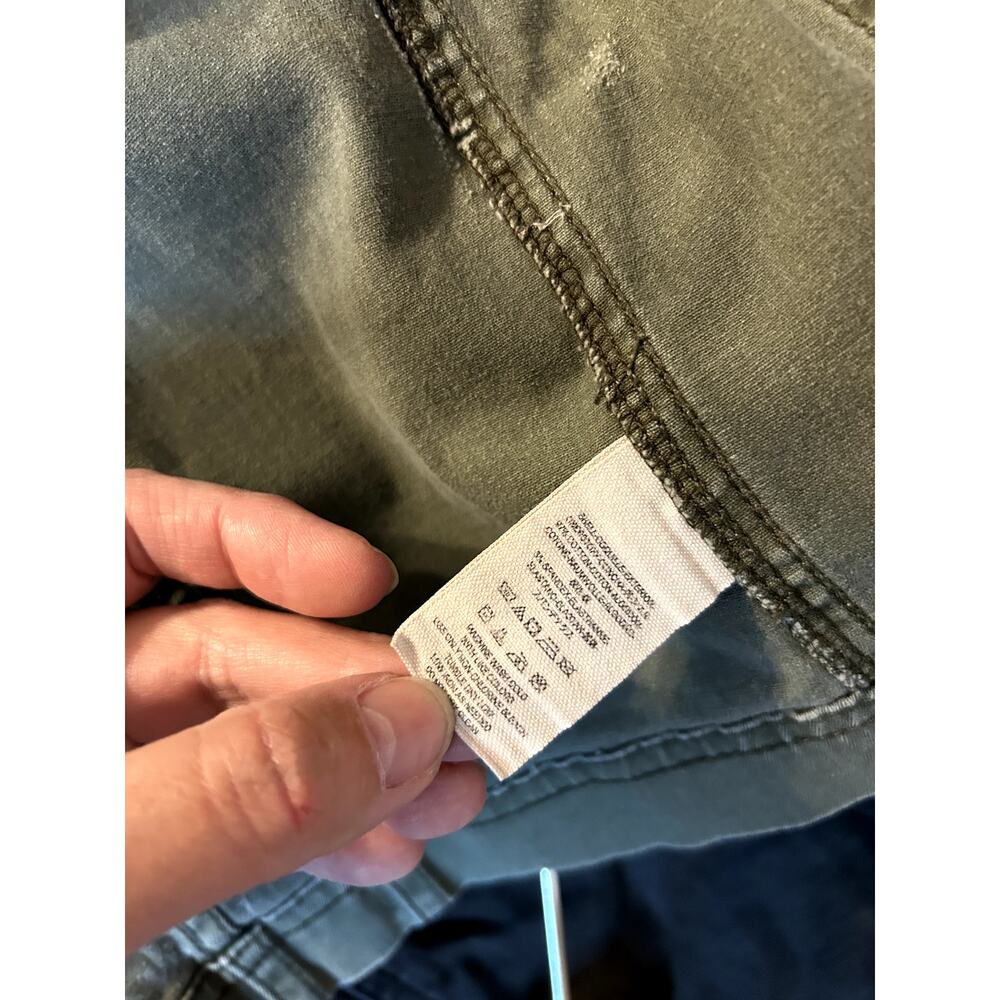 Free People Distressed Zip Up Utility Jacket with Hood, Size XS - Picture 9 of 9